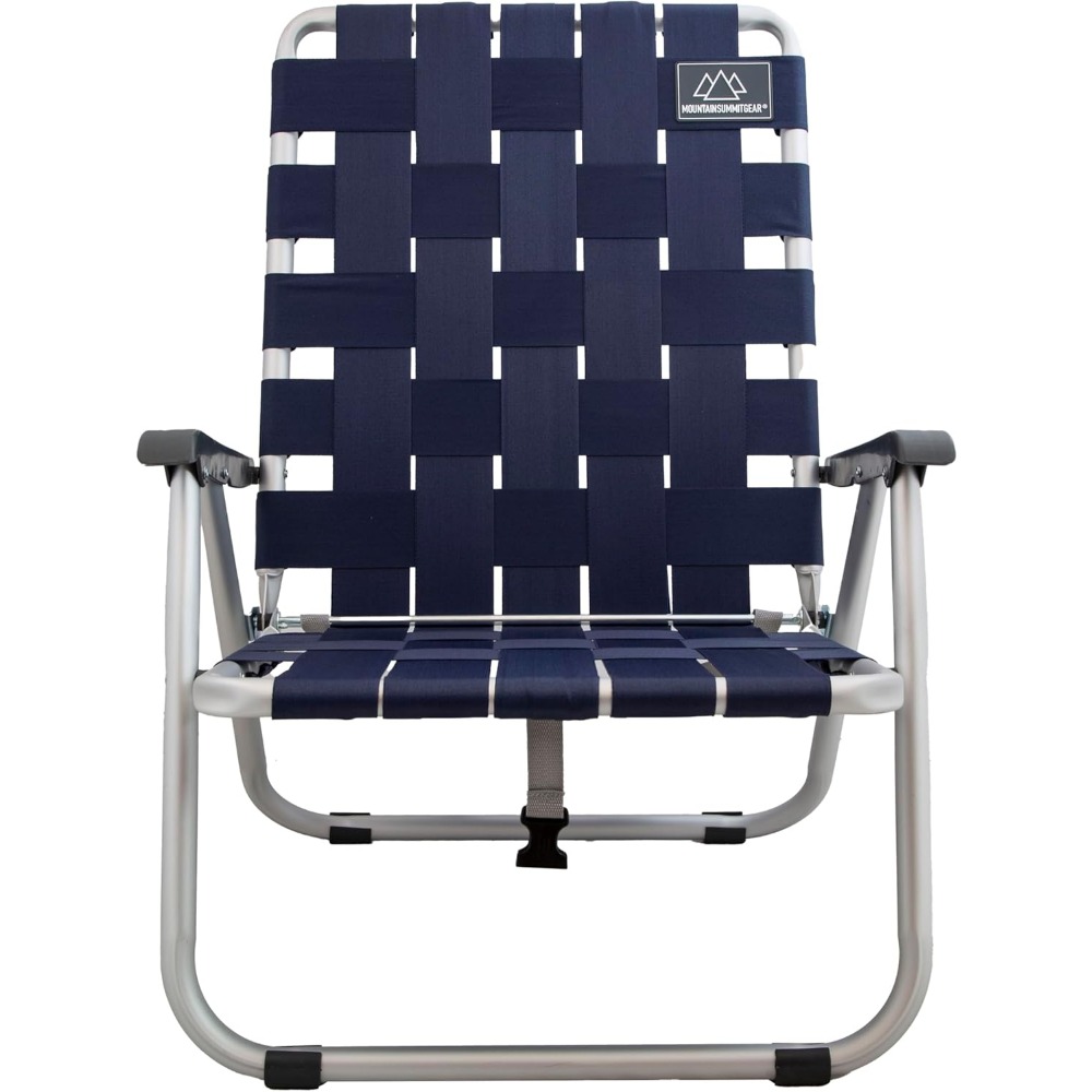 Outdoor Adventure Youtube - Low Webbed Beach Chair with Backpack