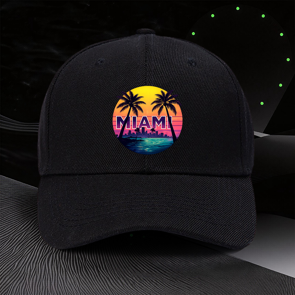 Outdoor Adventure Vacations - Miami Printed Adjustable Beanie, Men And