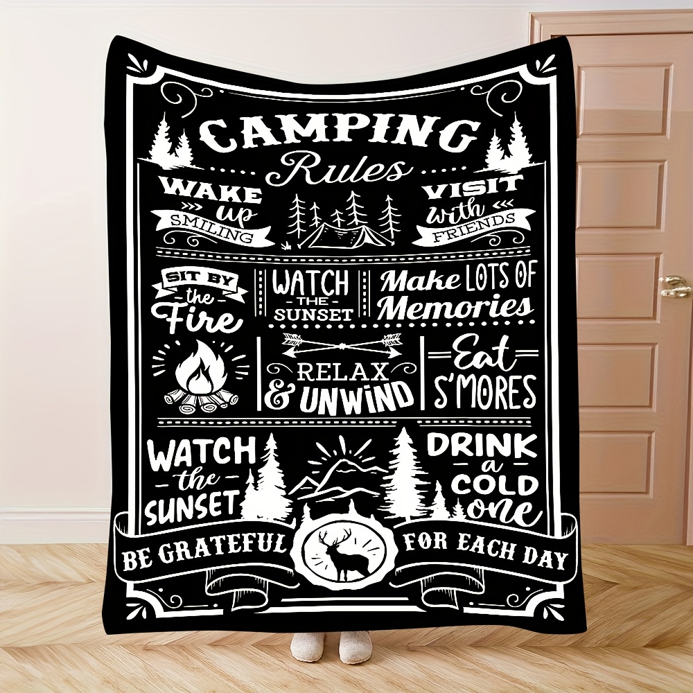 Camping Rules: A Cozy, Inspira – обзор и цена Outdoor Adventure Quotes