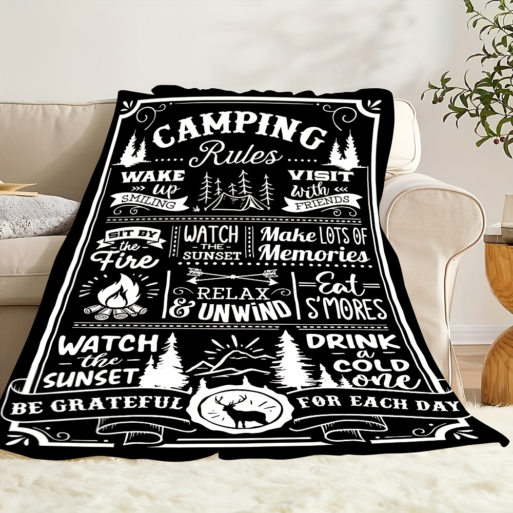Camping Rules: A Cozy, Inspira – обзор и цена Outdoor Adventure Quotes