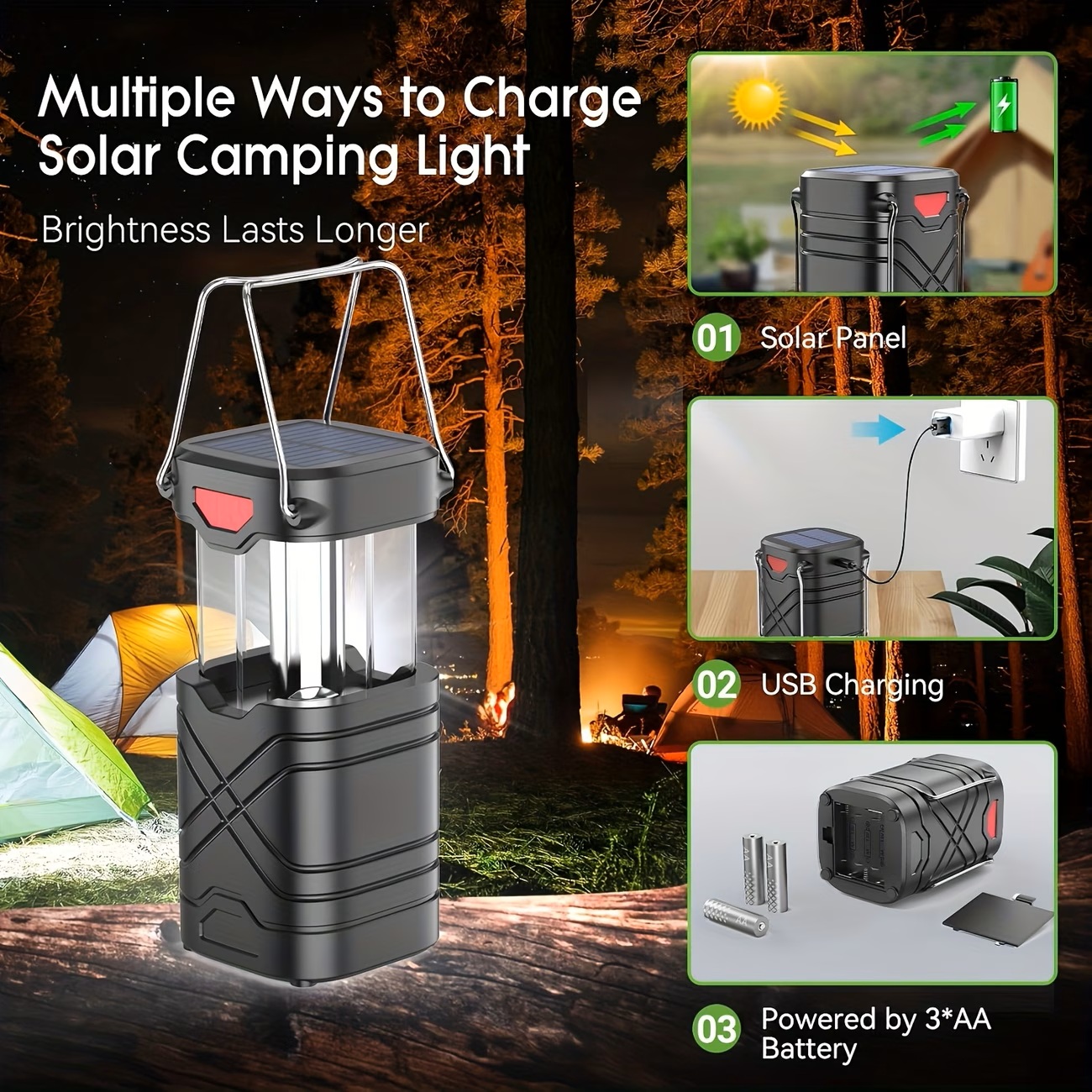 Solar Camping Lantern 2/4-Pack – обзор и цена Outdoor Adventure Inc