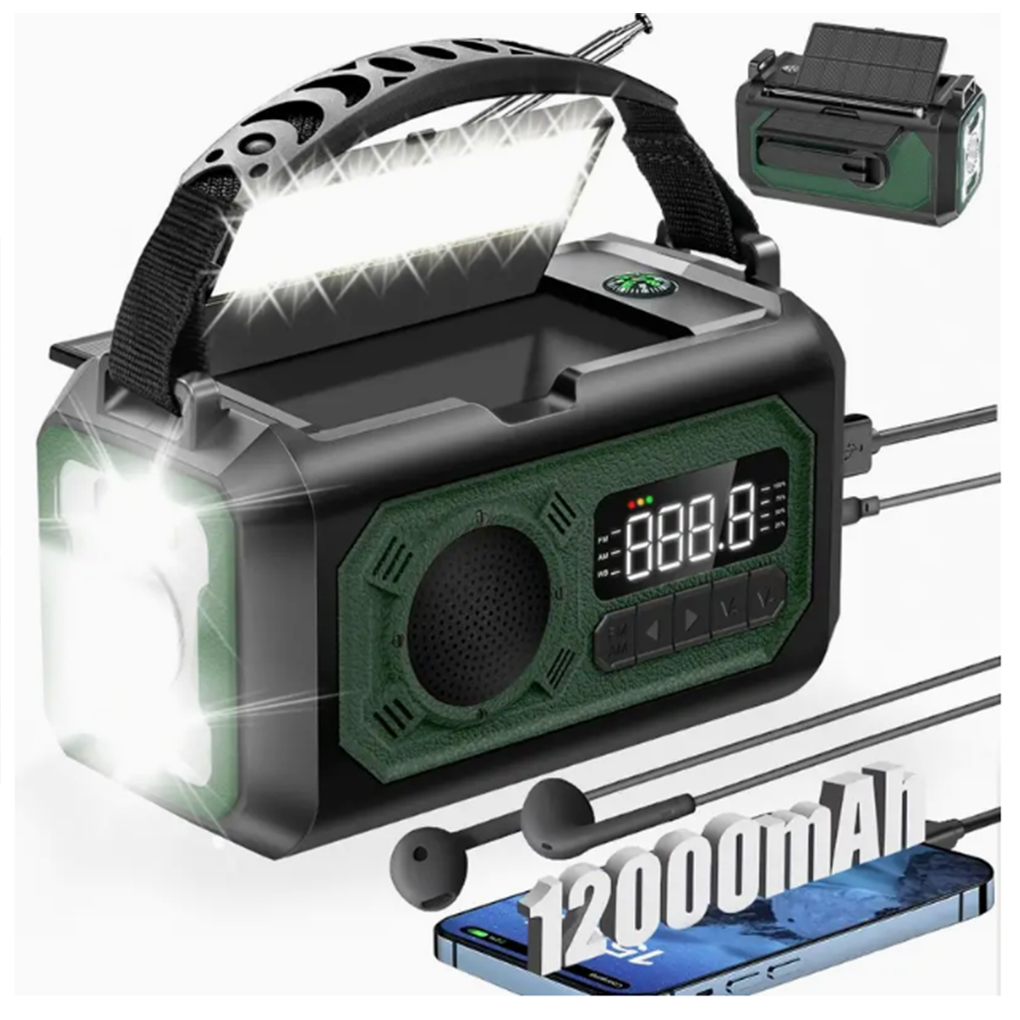 12000mAh Weather Radio AM/FM/N – обзор и цена Emergency Radio Solar