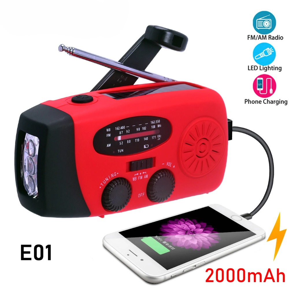 E01 Emergency Hand Crank Solar – обзор и цена Emergency Radio Solar