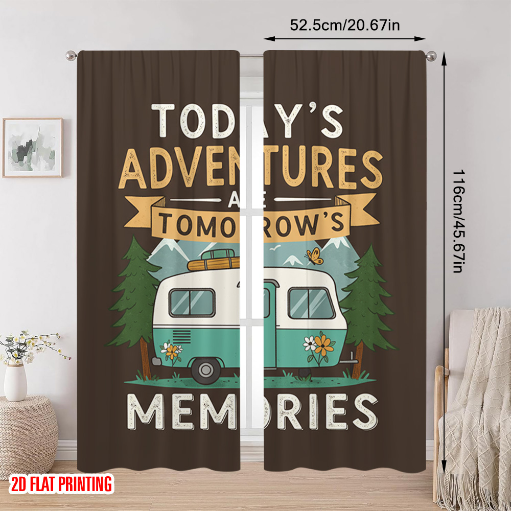 2pcs 2D flat printing Curtain  – обзор и цена Outdoor Adventure Youtube
