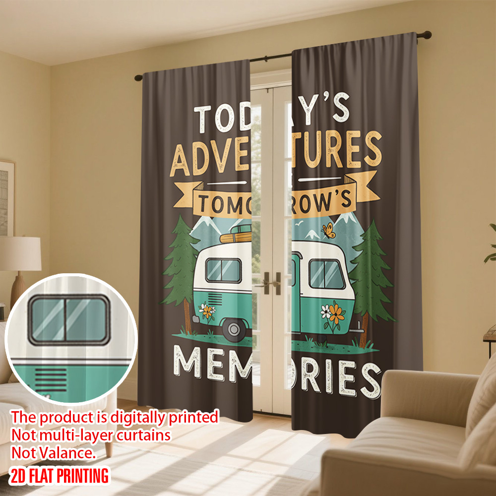 2pcs 2D flat printing Curtain  – обзор и цена Outdoor Adventure Youtube