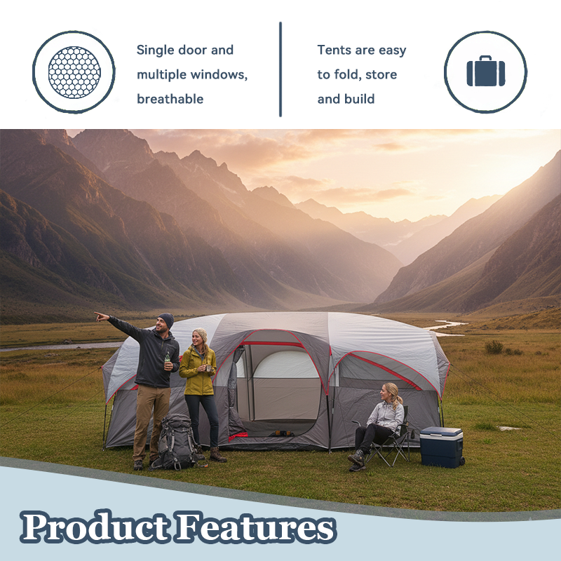 8 Person Camping Tent Mesh Ven – обзор и цена Outdoor Adventure Festival