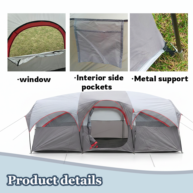 8 Person Camping Tent Mesh Ven – обзор и цена Outdoor Adventure Festival