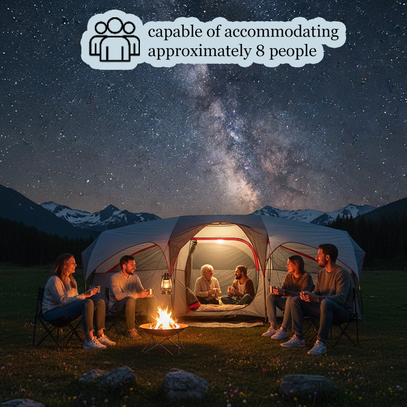 8 Person Camping Tent Mesh Ven – обзор и цена Outdoor Adventure Festival