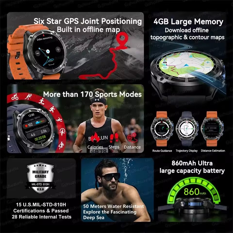New Adventure GPS Men Smart Wa – обзор и цена Outdoor Adventure Hours
