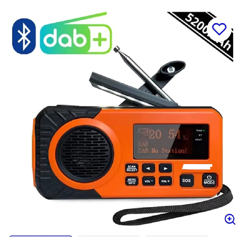 DAB/DAB+/FM Digital Radio with – обзор и цена Emergency Radio Solar