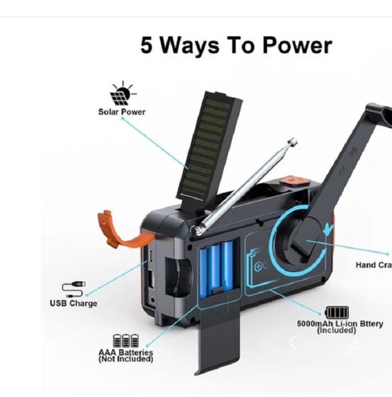 DAB/DAB+/FM Digital Radio with – обзор и цена Emergency Radio Solar