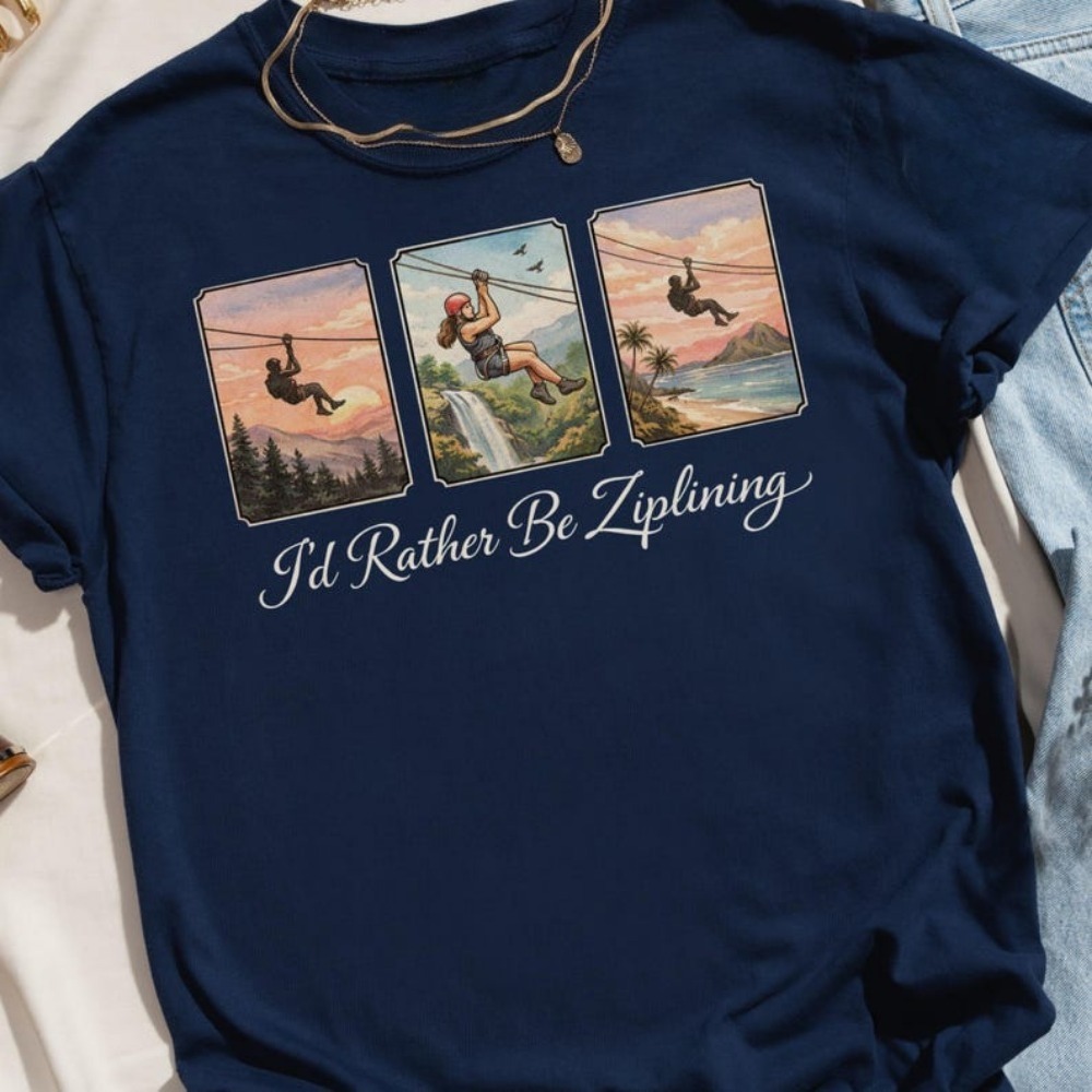 I'd Rather Be Ziplining T-Shir – обзор и цена Outdoor Adventure Ziplines & Waterfall Puerto Vallarta