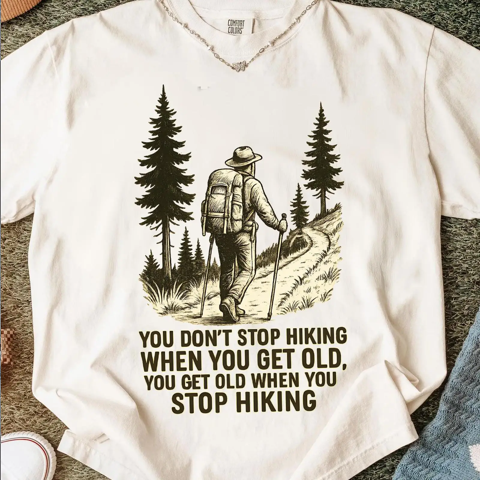 You Don't Stop Hiking When Get – обзор и цена Outdoor Adventure Quotes
