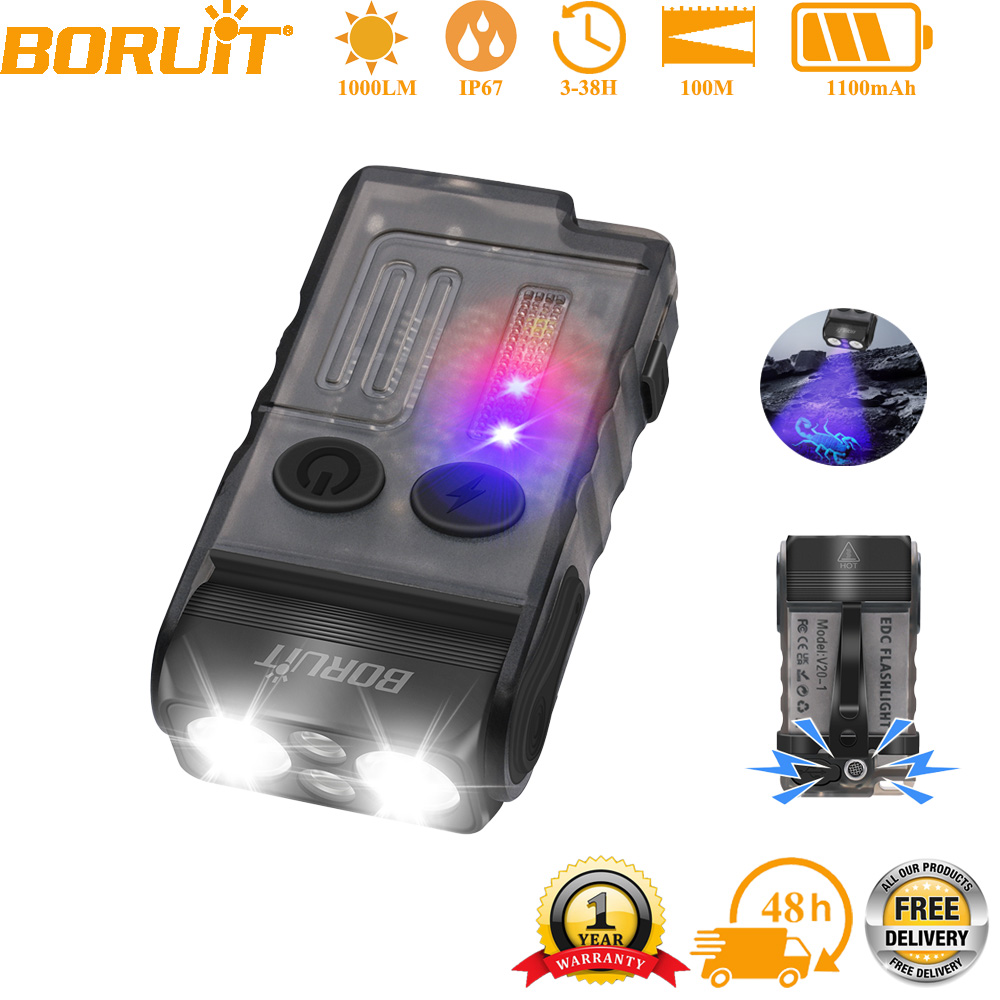 BORUiT V20 EDC Keychain Flashl – обзор и цена Outdoor Adventure Inc