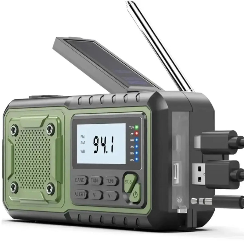 4000mAh Solar Hand Crank Emerg – обзор и цена Emergency Radio Solar