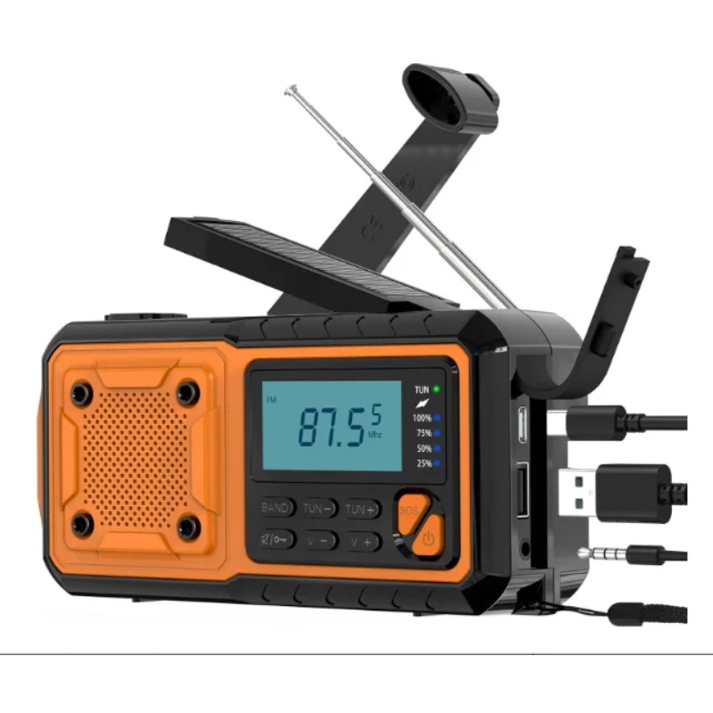4000mAh Solar Hand Crank Emerg – обзор и цена Emergency Radio Solar